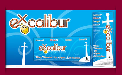Client : Excalibur | Intervention(s) : Logo, kakemonos | Date : 2011