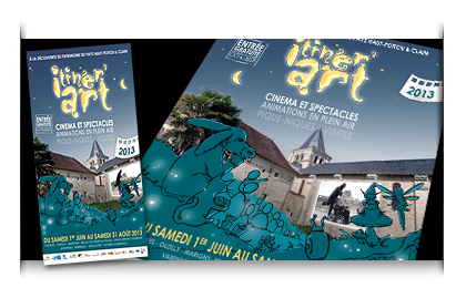 Client : Pays du Haut Poitou et Clain | Intervention(s) : Illustrations, affiches, banderoles et dépliants | Date : 2013